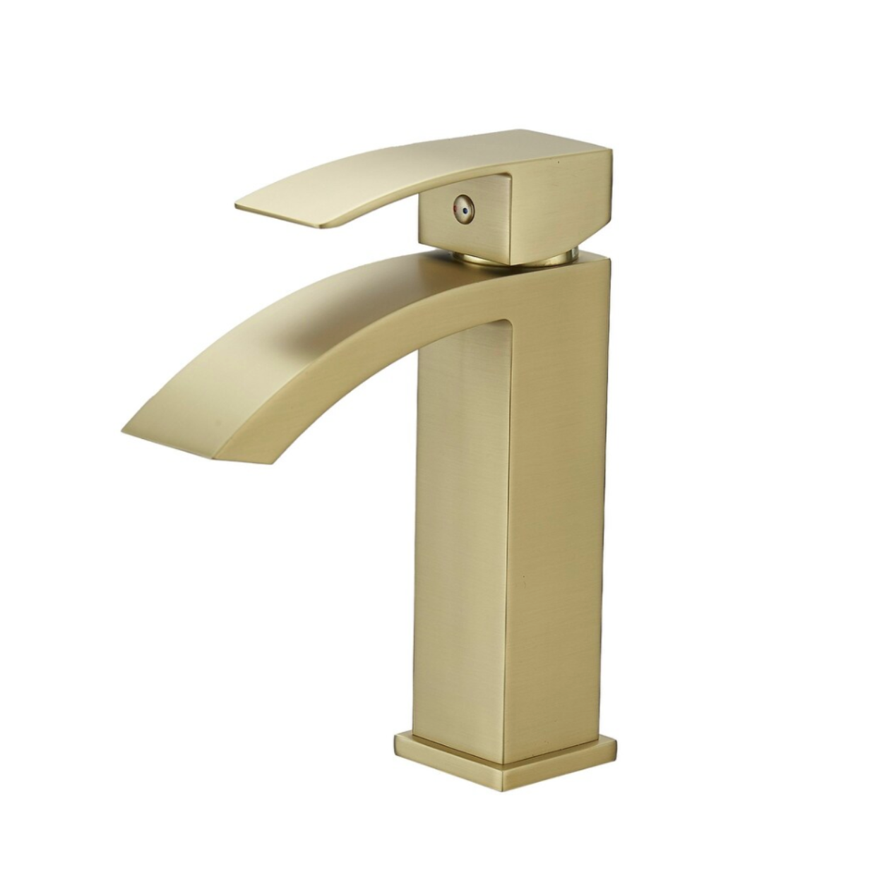 Exel Curved Basin Mixer - Gold