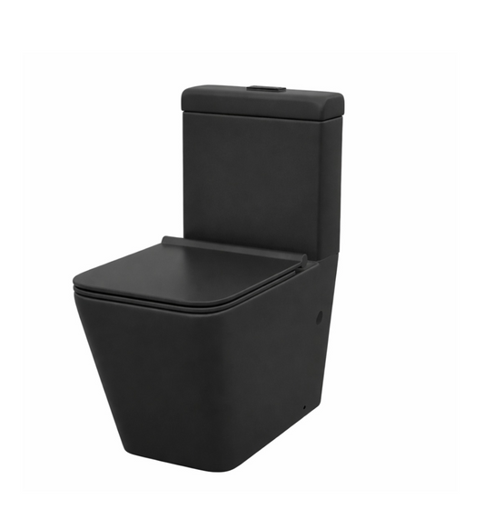 Rio Close Couple Toilet Suite - Matte Black
