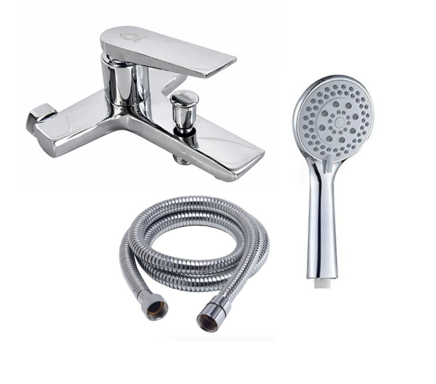 Exel Chrome Bath Mixer - Brass
