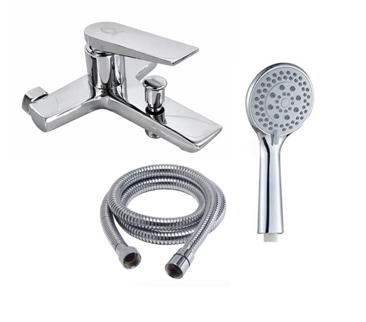 Exel Chrome Bath Mixer - Brass