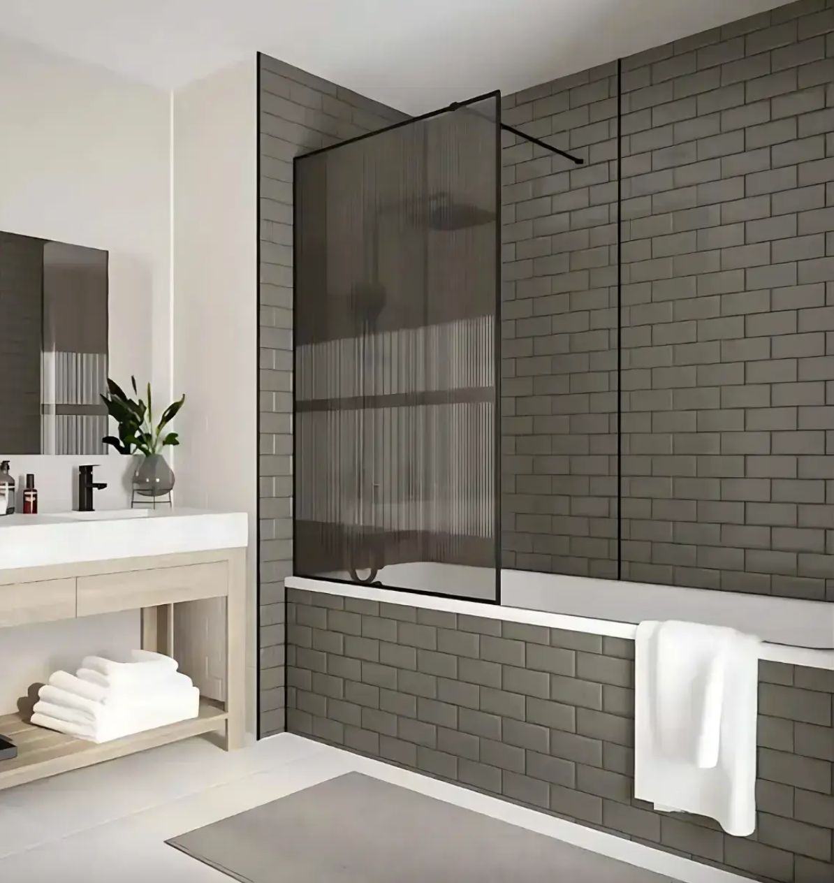 Classic White built in Bathtub