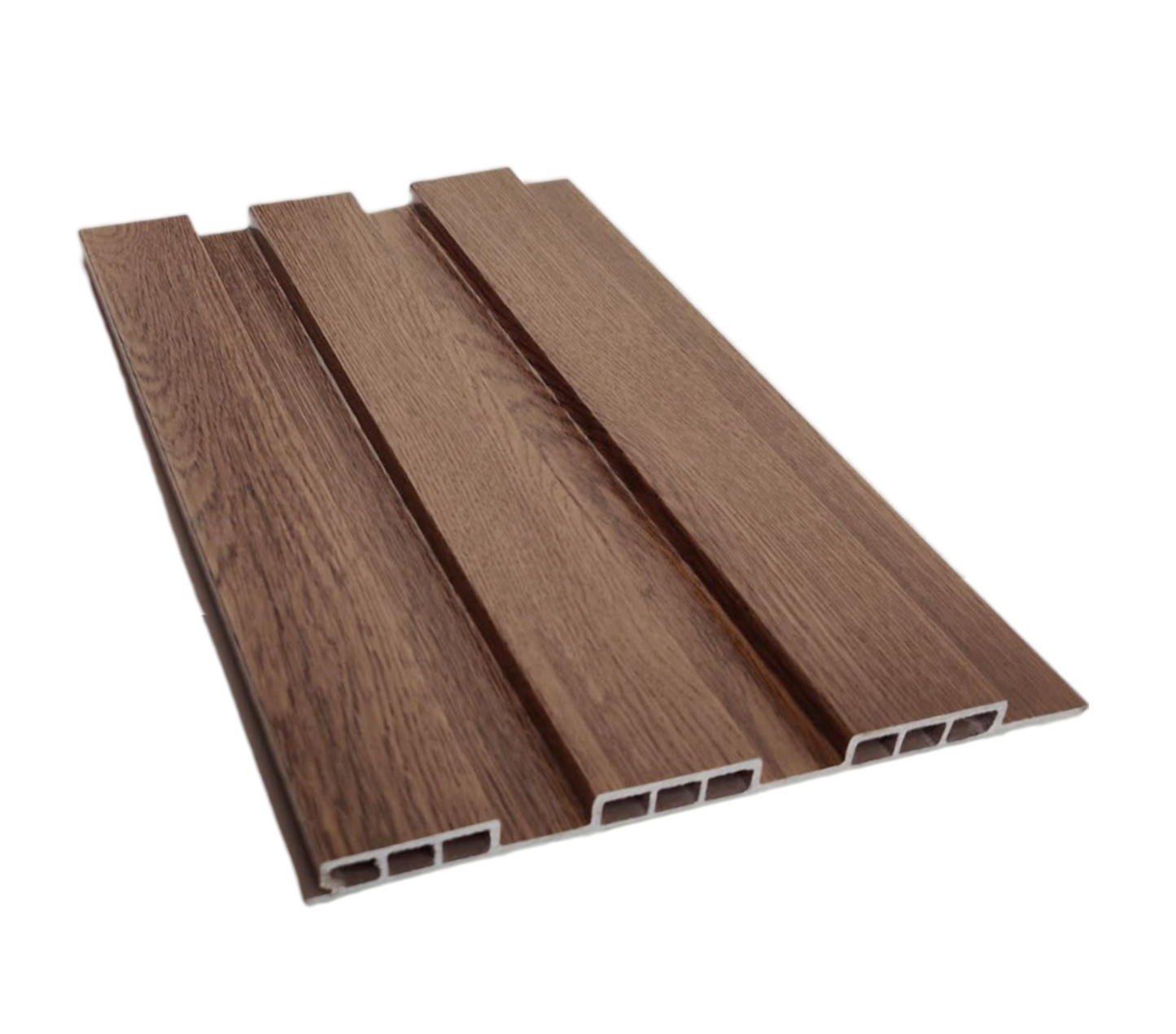 Exel Large PVC Fluted Wall Panel (240x18cm) - Walnut