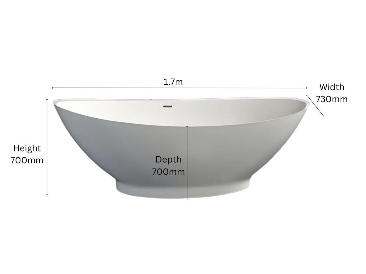 Venus Freestanding White Bathtub