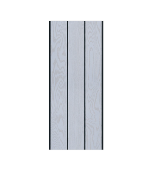 Exel Trio PVC Fluted Wall Panel - White (250x30cm)