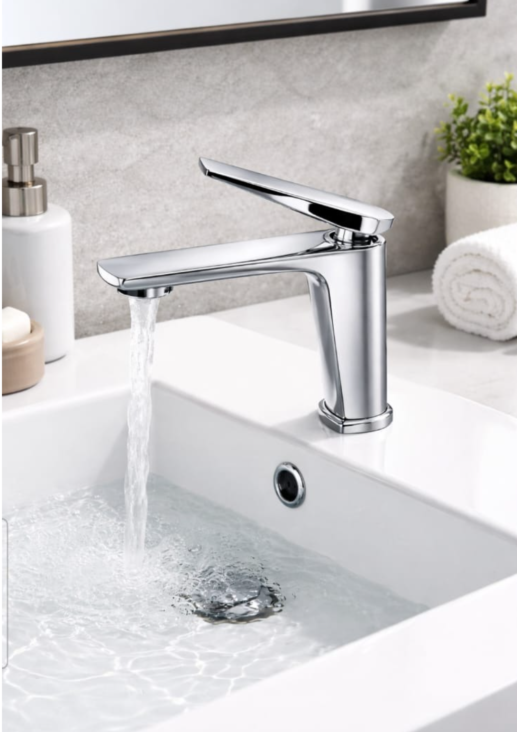 Exel Chrome Basin Mixer