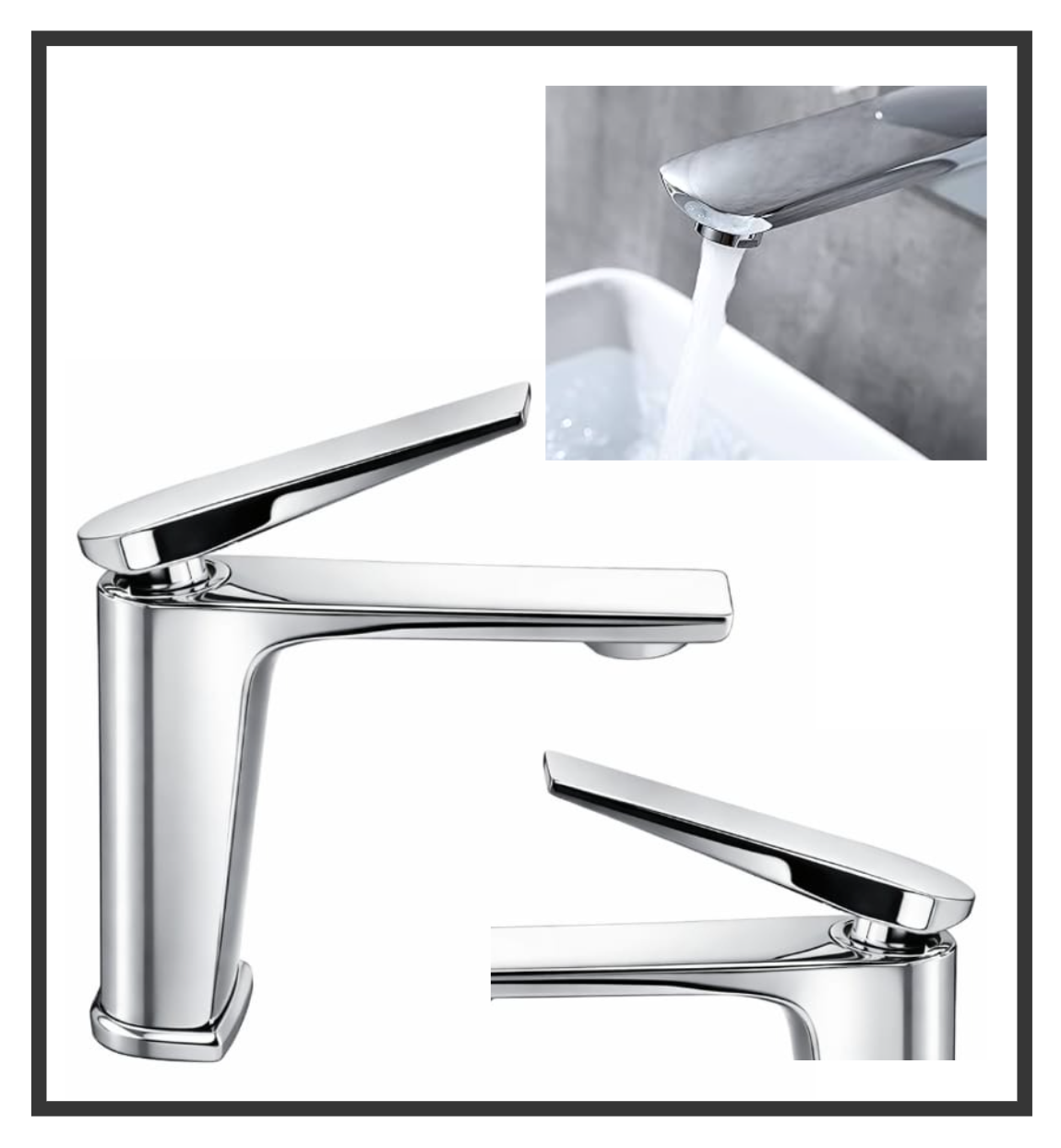 Exel Chrome Basin Mixer