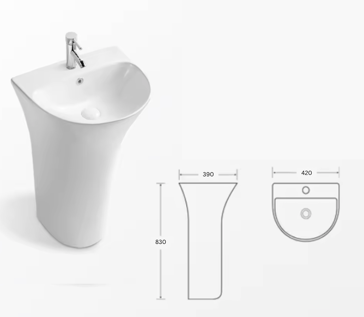 Lexi Free Standing Basin