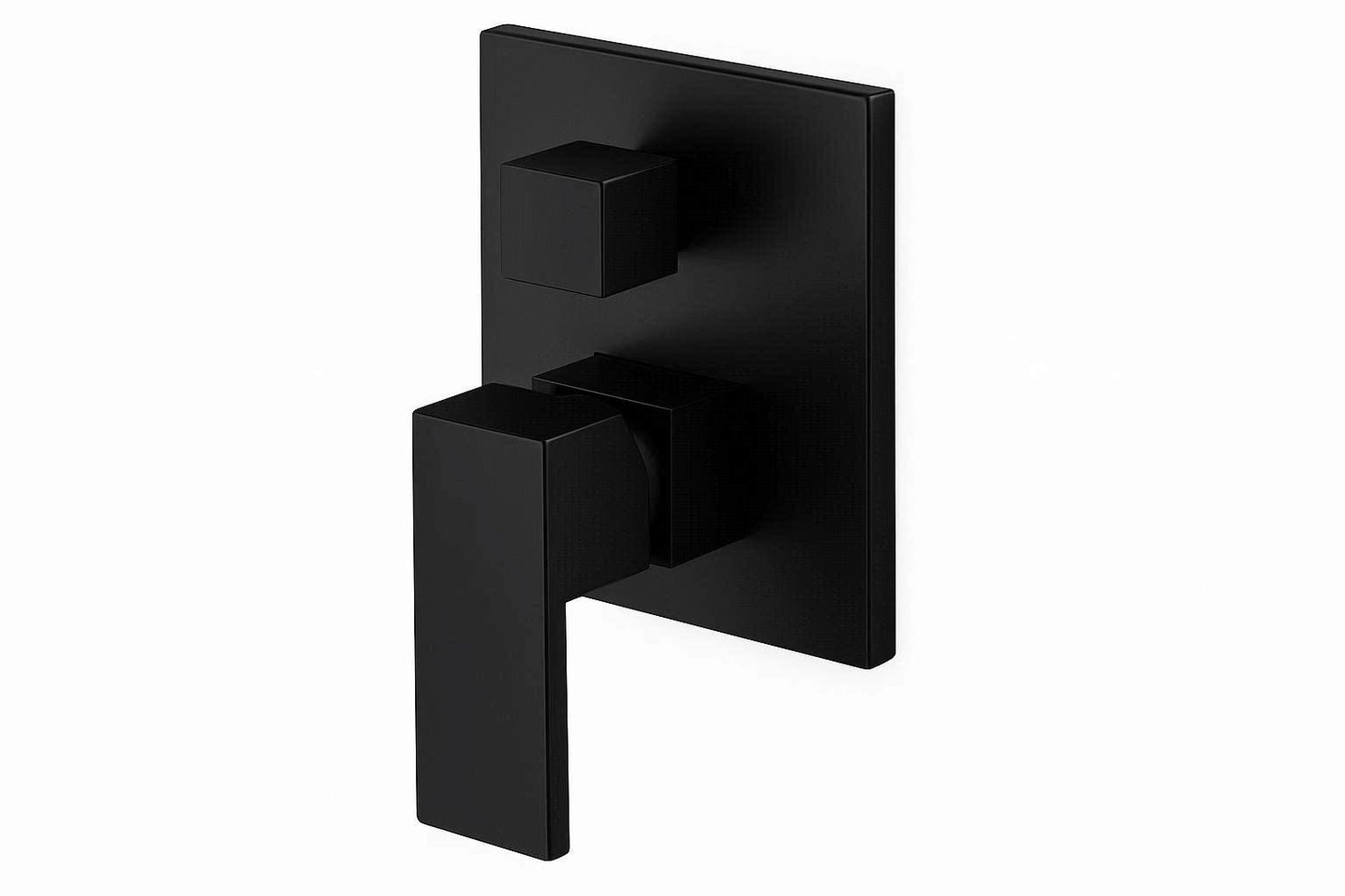 Exel Matte Black Wall Mounted Shower Mixer with Diverter