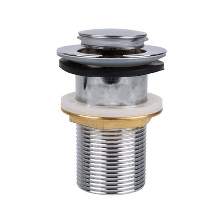 Exel Slotted Chrome Pop-up Drain ##