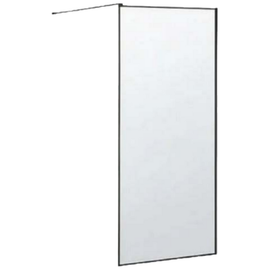 Matt Black Glass Shower Screen