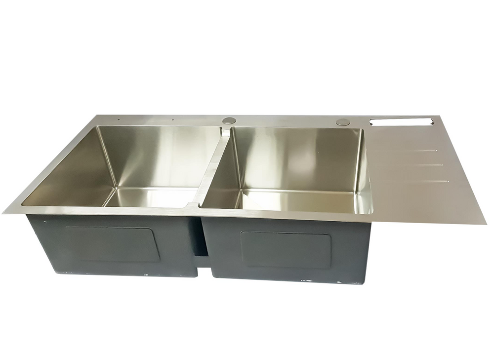 Square Double Bowl Kitchen Sink