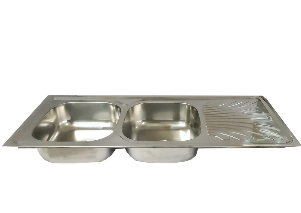 Exel Double Bowl With Side Kitchen Sink - 40ml waste