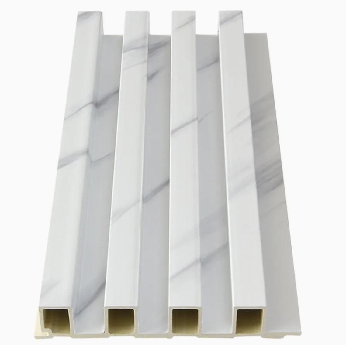 Exel Marble White PVC Fluted Wall Panel (240x18cm) - 5 Panels (Copy)